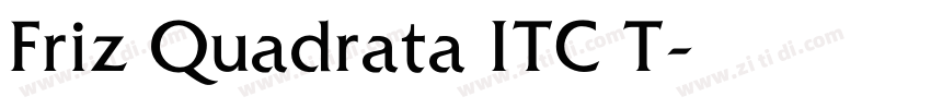 Friz Quadrata ITC T字体转换